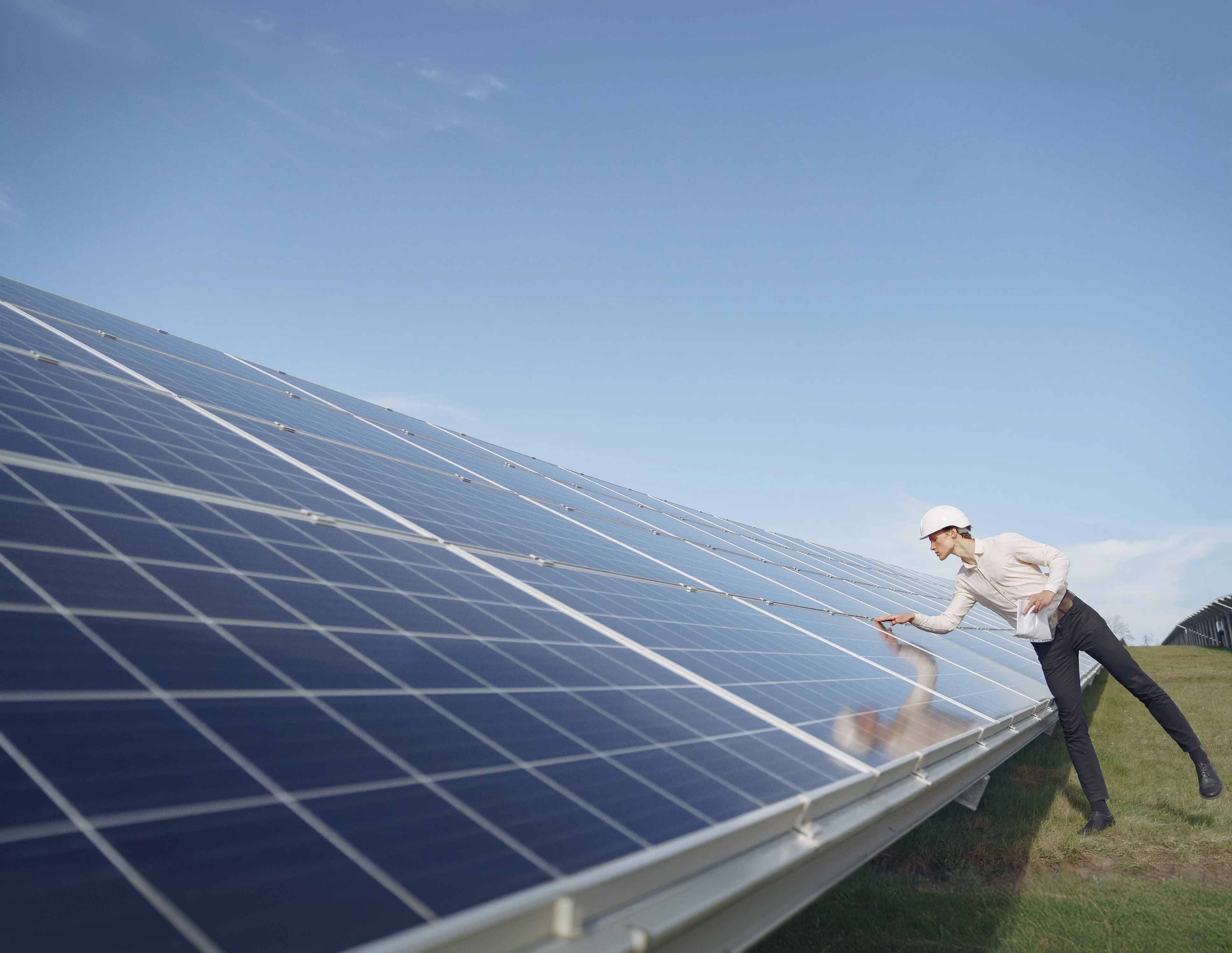 Construção de usina solar